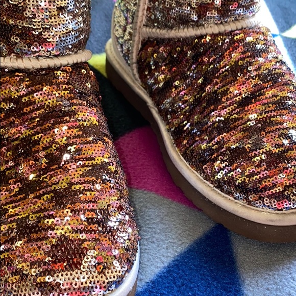 Classic Short Cosmo Sequin UGG Boots - Picture 3 of 5